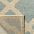 thumbnail image 4 of Safavieh Linden Gamal Geometric Indoor/Outdoor Area Rug, Aqua/Cream, 8' x 10', 4 of 8