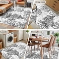 thumbnail image 5 of Summer Black Ocean Coral 3x5 Area Rugs for Living Room, Gray Gradient Sea Marine Life Non Slip Floor Mat Washable Low-Profile Indoor Carpet for Bedroom, Dining Room, Bathroom, 5 of 9
