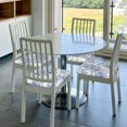 thumbnail image 6 of KLL Rose Flowers Pattern Seat Covers for Dining Room Chairs,Washable Chair Seat Chair Covers Seat Protector-Four Pieces, 6 of 7