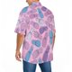 thumbnail image 2 of Camisas Para Hombre Talla Extra Hombres Moda Primavera Verano Casual Manga corta Turndown Neck Impreso Camisetas Top Blusa (Purple, XL), 2 of 5