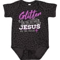 thumbnail image 3 of Inktastic Glitter Jesus Girls Baby Bodysuit, 3 of 5