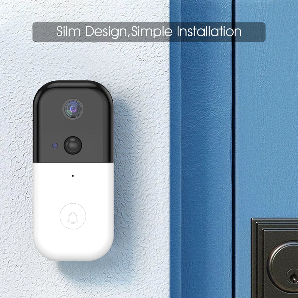 Wifi Video Doorbell,GAKOV GAB10 170 Degree HD Wireless Smart Doorbell Camera with Night Vision and PIR Motion Detection