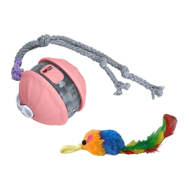 asddcavvf Cat Toy Intelligent Interactive 360 ° Automatic Rolling with Teasing Tail Rechargeable Obstacle Avoidance and Dog for Dogs Home Alone Dog for Small Dogs Interactive Dog Large Breed Indestruc