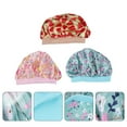 thumbnail image 6 of 3pcs Adjust Satin Bonnet Hair Styling Hair Care Kids Child Night Sleep Hats, 6 of 8