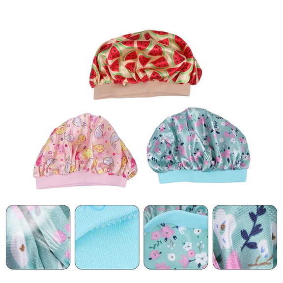 HONITANO Adjustable Satin Bonnet for Kids Hair Protection and Styling