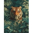 thumbnail image 1 of Qisvanset Tiger Jungle Canvas Wall Art Print 15.75x11.81 Inches, 1 of 8
