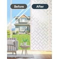 thumbnail image 4 of Window Privacy Film, Film Decorative Window, Film Sun Blocking Window, Tinting Film for Home, Static Clings Removable Frosting Bathroom Door Window Covering, for Home Office Glass, 4 of 8