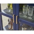 thumbnail image 2 of Home Source 79" Enchanta Glass Elegance Collection: Curio Cabinet with Tall Glass Doors (Blue), 2 of 6