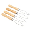 thumbnail image 4 of Oubit One Hand Button Tool,4Pcs Button Hook Wooden Button Hook Helper Button Assist Tool Seamless Integration, 4 of 9