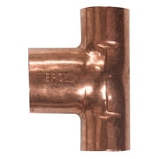 EPC 111BH Series 32704 Bullhead Pipe Tee, 1/2 x 1/2 x 3/4 in, Sweat, Copper