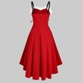 thumbnail image 4 of Vestido de Navidad de manga larga para mujer, vestido de retazos, vendaje asimétrico, hombros descubiertos, 2022, 4 of 4