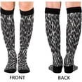 thumbnail image 2 of Coolnut Fashion Wave Point Compression Socks Women Men Knee High Stockings for Sports, Running, Travel 1Pair Gift, 2 of 7