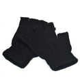 thumbnail image 2 of AWZXDE Men's Stretch Knit Half Finger Warm Gloves for Running Driving Hiking, Breathable Winter Outdoor Sports Gloves Black, 2 of 8