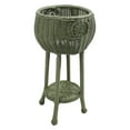 thumbnail image 3 of International Caravan Riviera Resin Wicker Round Outdoor Planter, 3 of 6