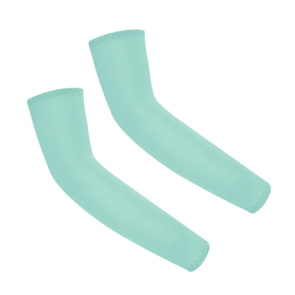 Tao Tao Unisex UV Protection Sleeves Long Arm Sleeves Cooling Arm Cover For Outdoor(Solid Colors,1 Pairs) Mint Green L