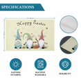 thumbnail image 6 of Happy Easter Placemats Set of 4, Cute Gnomes Eggs Spring Daisy Flowers Yellow Placemats for Dining Table, Place Mats for Kitchen Tabletop, Waterproof Wipeable Dining Table Mats Set, 6 of 9