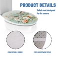 thumbnail image 5 of SEANATIVE Flower Hummingbird Toilet Lid Cover Aesthetic Toilet Seat Lid Covers Replacement Universal Toilet Seat Cover Soft Toilet Protector Cover Fits Most Toilet Lids, 5 of 6