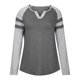 thumbnail image 1 of Tops Para Mujer Camisas de Manga Larga Empalme de Otoño Cuello en V Colores Contrastantes Mangas Raglán Camisa de Fondo de Punto Odeerbi  ODB151126, 1 of 7