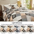 thumbnail image 6 of Queen Size Quilt Set, 3-Piece Soft Warm Lightweight For All Season Quilt Bedspread Machine Washable Bedding Set with 2-Piece Pillow Shams, 90x90 inch, 6 of 7