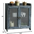 thumbnail image 3 of - Storage Cabinet, Mini Countertop Cabinet, Wood Organizer for Bedroom Kitchen with Magnetic Door, Storage for Spice Jars, 14.5 x 6.5 x 10 (Grey) (15.75"), 3 of 15