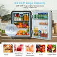 thumbnail image 4 of Costway 2.4 Cu.Ft. Compact Refrigerator Auto Defrost Reversible Door Mini Fridge, 4 of 10