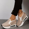 thumbnail image 4 of IEMIEMIEM Womens Floral Embroidery Sneakers 2026 Breathable Sheer Mesh Non Slip Slip On Loafers with Arch Support Platform Wedge Walking Work Shoes 10.5 Wide Yellow, 4 of 4