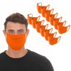 ICQOVD Adult Solid Color Washable Sand Exhaust Sunscreen Double Layer Cycling Mask 12Pc