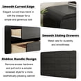 thumbnail image 6 of ANPOO 12 Drawers Dresser for Bedroom, 63"W Dressers & Chest of Drawers w/Power Outlet, Curved Design, Wood Mid Century Storage Cabinet, Natural Texture, for Bedroom, Hallway, Black, 6 of 12