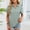 Vert, variante sur Sentmoon Hauts Femmes Vêtements d'Été Femmes Mode Décontractée Couleur Unie Été Col Rabattu Manches Courtes Chemisiers Chemises Haut Tendance pour Usage Quotidien Décontracté Blanc P