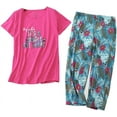 thumbnail image 1 of Ensembles de Pyjama pour Femmes, Hauts de Nuit avec Pantalons Capri, 1 of 7