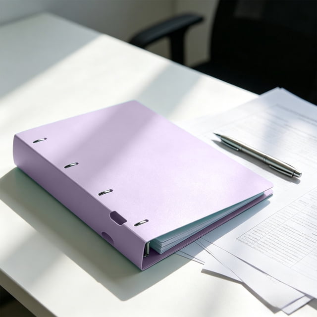 EGNMCR Bacs de Rangement, Contenants de Rangement Couleur Unie Chemise A4 Type D Chemise à Documents à 4 Trous avec Sac pour Page Intérieure à 11 Trous Convient pour Perforer Chemise à Feuilles Mobiles Chemise Plastique