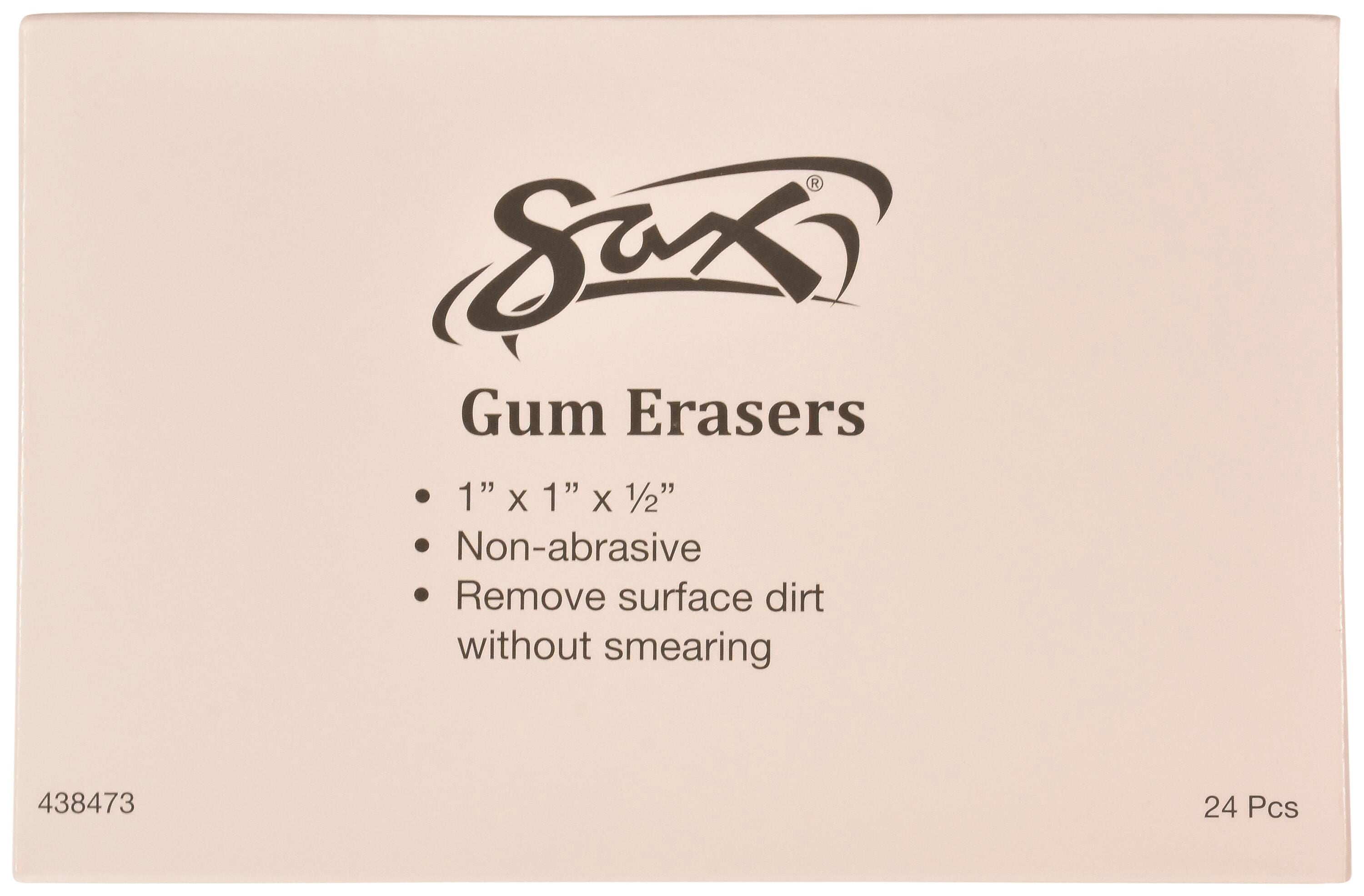 Sax 1 x 1 x 0.75 in. Gumart General Purpose Eraser - Brown- Pack 24