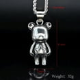 thumbnail image 3 of New Exquisite Cute Cartoon Bear 14K Yellow Gold Pendant Necklace Sweater Chain For Women Fashion Romantic Sweet Holiday Gift, 3 of 6