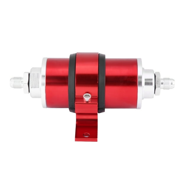 Filtro De Combustible Universal Para Motocicleta – Aluminio 8 Mm, Reutilizable (Dorado)