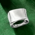 thumbnail image 4 of Ross-Simons Italian Sterling Silver Asymmetrical Square-Top Ring, Women's, Adult, 4 of 6
