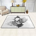 thumbnail image 2 of GZHJMY Human Skull Non Slip Area Rug for Living Dinning Room Bedroom Kitchen, 2' x 3'(24 x 36 Inches / 60 x 90 cm), Halloween Skull Nursery Rug Floor Carpet Yoga Mat, 2 of 6