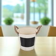 thumbnail image 3 of FUTUREORYY Iron Urn Flower Planter Beige Small Flower Pot Decor 1Pack, 3 of 6