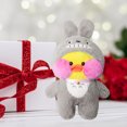 thumbnail image 4 of LaLafanfanjuguetes de peluche de pato café para niños y niñas muñecos Ehuebsd de animales suaves rellenos de unicornio Totoro Panda almohada, 4 of 7