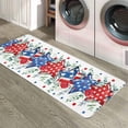 thumbnail image 6 of Kitchen Rugs and Mats,July Patriotic Stars Eucalyptus Leaves 2 Piece Anti Fatigue Area Runner Rug Set Comfort Standing Floor Mat,Red Poppy Flowers Non Slip Absorbent Doormats for Laundry/Bathroom, 6 of 6