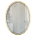 thumbnail image 5 of OVALCREST - London Framed Oval Mirror - Gold Leaf 13 1/8" x 17 1/8", 5 of 7