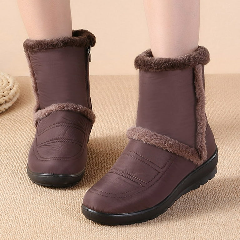 adviicd Bearpaw Boots Women Womens Perforated Cut Out Stacked Block Heel Ankle Booties
