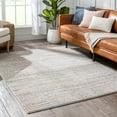 thumbnail image 5 of Well Woven Rodeo Collins Distressed Abstract Stripes Gray 5'3" x 7'3" Area Rug, 5 of 8