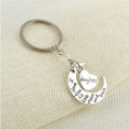 thumbnail image 4 of Key Chain Alloy Pendant Keyring Woman Key Holder alloy key chain Decor Key Ring Party Wedding Gift, D1002-Daughter, 4 of 8