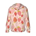 thumbnail image 2 of Picia Strawberry Women's Men's UPF 50+ Sun Protection Hoodie Shirt Long Sleeve SPF Fishing Outdoor UV Hiking Lightweight Shirts-XX-Large, 2 of 9