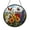 Acrylic 3.5 Inch, variant on Orange Poppies Bluebonnet Faux Stained Glass Suncatcher, Window Hanging Decor Inspired by Meadow Blooms