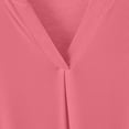 thumbnail image 4 of Fewfanhot Women's V-Neck Modal Sleep Dress Long Sleeve Solid Color Nightgown, Soft Slip Style Lounge Wear Ankle-Length Sleepwear, 4 of 5