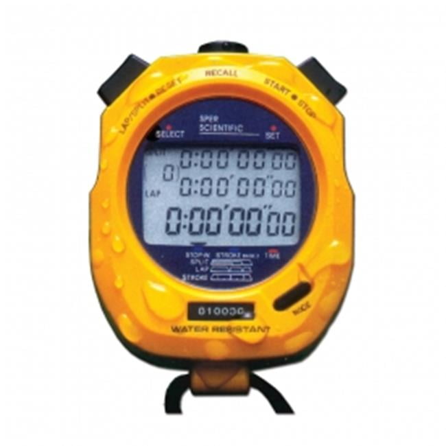 Decimal ... Sper Scientific 810048 Water Resistant Speed Calculating Stopwatch 