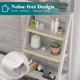 thumbnail image 4 of Merluxy Queen Bed Frame Farmhouse with 98" W Headboard,Bookshelves & Charging Station,Rustic White, 4 of 9