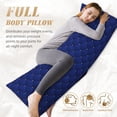 thumbnail image 4 of Naloa Navy Blue Super Soft 20x60 Body Pillow Case,Long Side Hidden Zipper（PILLOWS ARE NOT INCLUDED）, 4 of 6