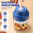 thumbnail image 2 of 2026 New Electric Garlic Chopper with 6/4 Blades Options, USB Rechargeable Cordless Mini Food Processor & Vegetable Chopper for Onion, Ginger, Nuts, Meat, Easy Clean Kitchen Helper, 2 of 7